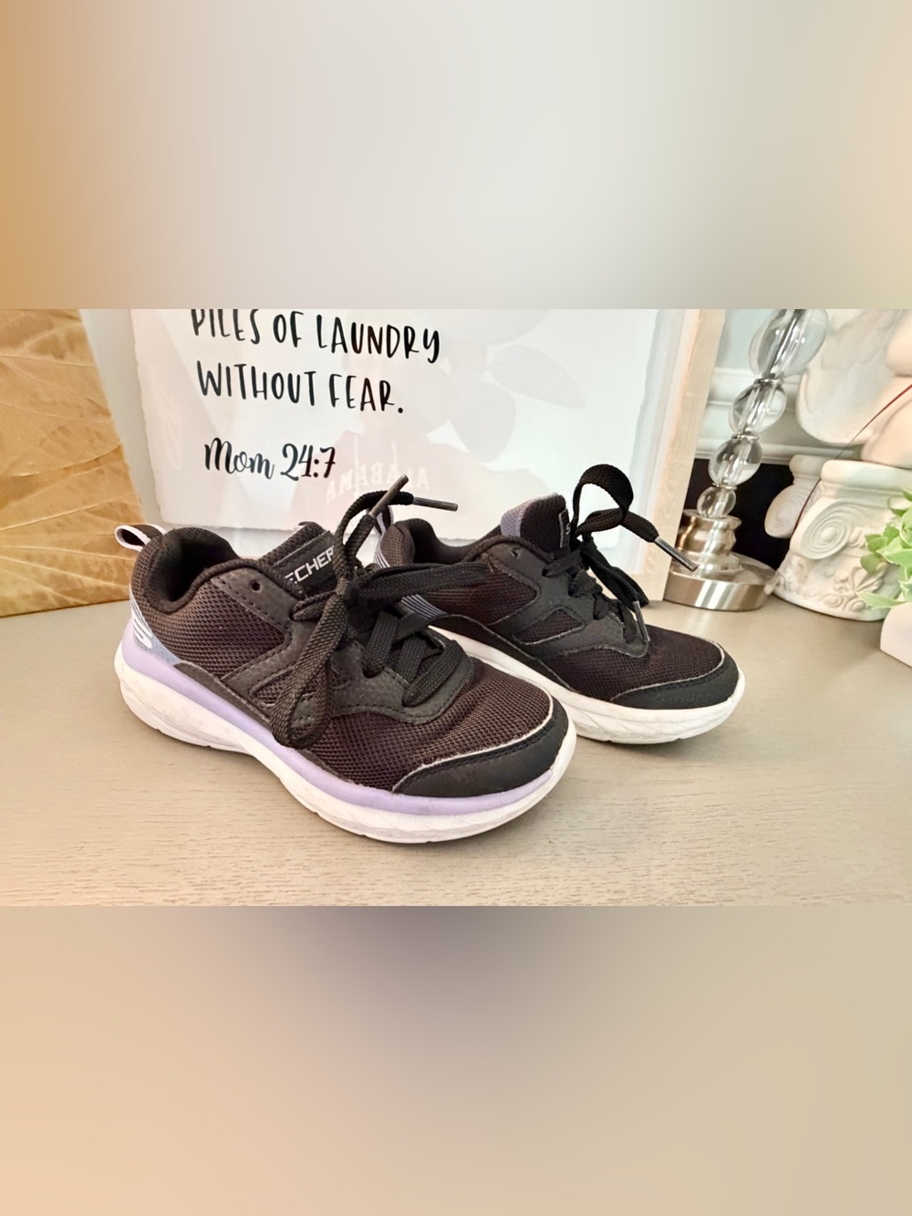 Skechers Kids Black Sneakers Size 12